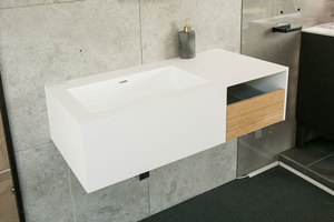 ARUVO™ CUBIC Composite Stone Wall-mounted Basin W900mm