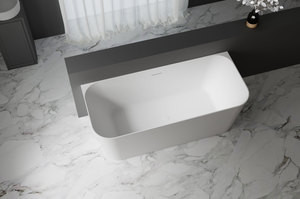 Acrylic Baths: ARUVO™ SKAGEN EDGE Back to Wall Acrylic Freestanding Bath Finish Options