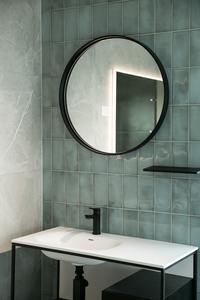 ARUVO™ PURITY Composite Stone Framed Round Mirror 700mm