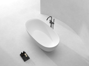 Acrylic Baths: ARUVO™ ELISIAN Freestanding Bath L1500mm Matte White
