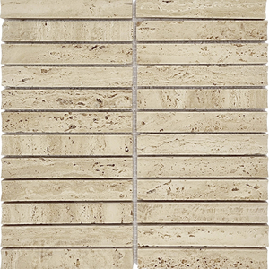 300x300: Travertine Beige Concave Kitkat 23x150 Trv01c