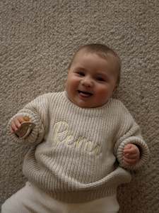 Machine Embroidered Knitwear: Heritage Knit Sweater | Mosswood
