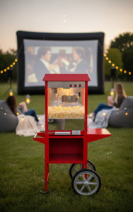 Party Equipment Hire Services: Large Cinema Popcorn Machine Hire – Kettle Style | Auckland NZ