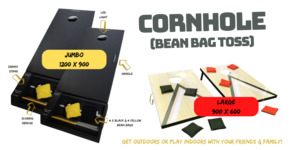 Hire: Cornhole Bean Bag Toss Hire – Large & Jumbo Sets | Auckland NZ