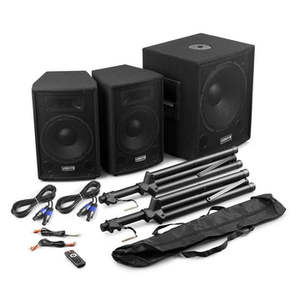 Audio Lighting Effects: PA Sound System Hire – 15" Subwoofer & 2 Speakers | Auckland NZ