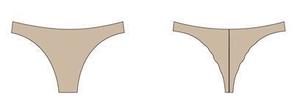 Mad Ally Ladies Seamless G-string Adults size 8
