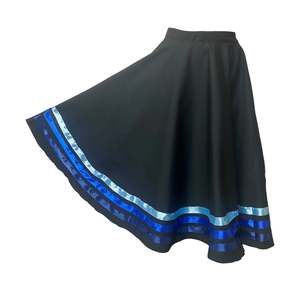 PW Dancewear Character Skirt with Wide Ribbon – Blue