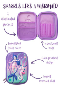 Mermaid Hard Pencil Case