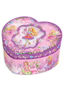 Mad Ally: Heart Shaped Musical Jewelry Box - Fairy