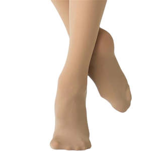 Ballet Tights: PW Micro Classics Footed Tights - Child - Flesh