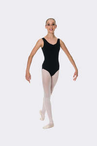Classic Thick Strap Leotard - Adult - Black