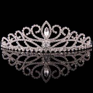 Crystal Tiara - Large - Silver