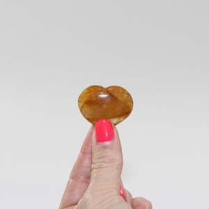 Crystals: Small Fire Quartz heart