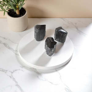 Black Tourmaline Polished Point Crystal