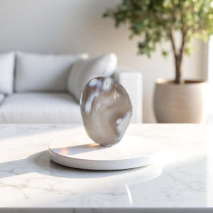 Orca Agate Polished Crystal Freeform