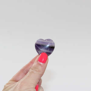 Crystals: Small Amethyst heart