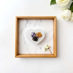 Selenite Crystal Heart bowl