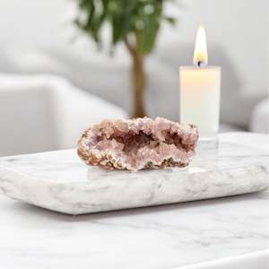 Gifts For Her: A-grade pink amethyst crystal cluster