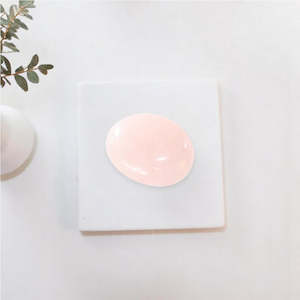 Gift Ideas Under 100: Rose quartz crystal palm stone