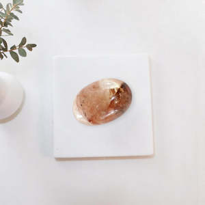 Gift Ideas Under 50: Fire quartz crystal palm stone