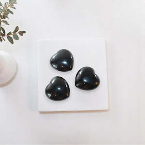 Gift Ideas Under 50: Small black obsidian heart