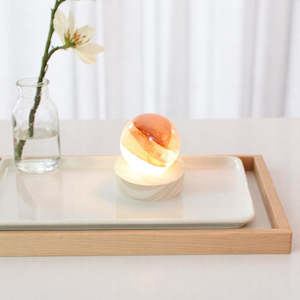 Fire quartz sphere crystal lamp