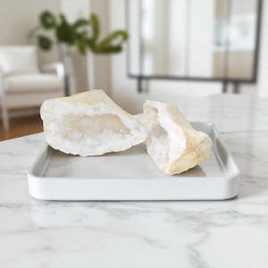 Quartz crystal Geode Sandwich