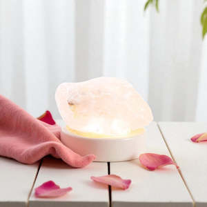 Rose quartz crystal lamp 1.3kg