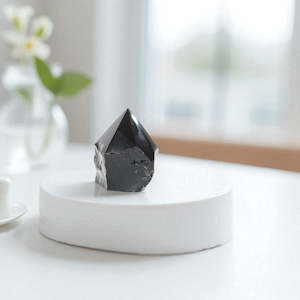 Black Obsidian Polished Point Crystal