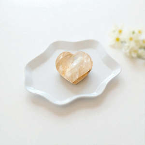 Golden Healer heart in Quartz