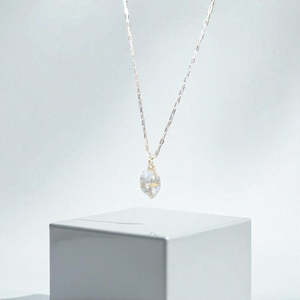 Crystal Jewellery: Bespoke - Celestite crystal Silver Necklace