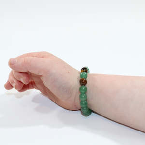 Crystal Jewellery: NZ-Made - Kids Aventurine Bead Crystal Bracelet