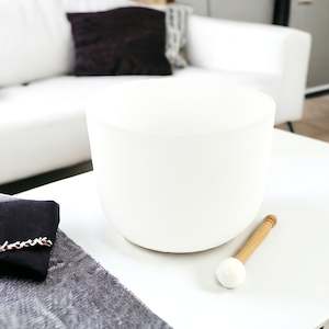 Singing Bowls: Root chakra 13” quartz crystal singing bowl pitch perfect  | PRE ORDER 3-4WEEKS