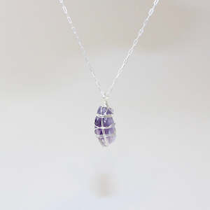 Bespoke Handmade - Amethyst Silver Necklace
