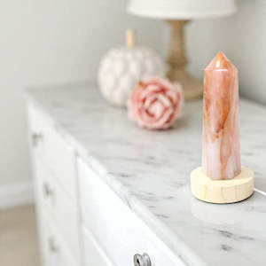 Fire quartz crystal Lamp tower