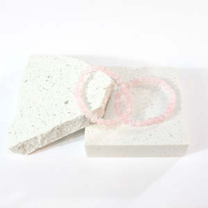 Gifts For Grief: NZ-made rose quartz crystal bracelet