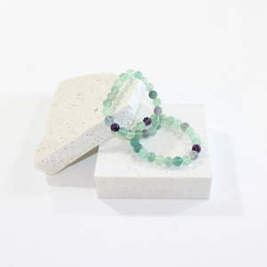 Bead Bracelets: NZ-made fluorite crystal bracelet