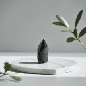 Black Obsidian Polished Point Crystal