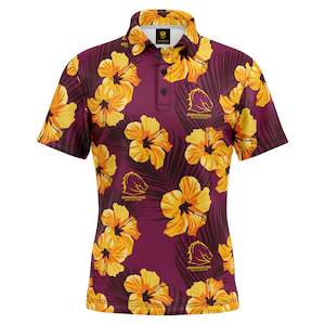 Nrl Broncos: NRL Broncos 'Aloha' Golf Polo