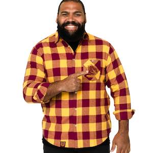 Nrl Broncos: NRL Broncos 'Lumberjack' Flannel Shirt