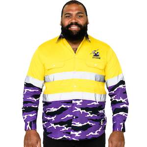 NRL Storm 'Camo' Hi-Vis Work Shirt