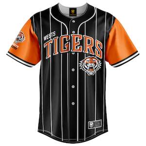 Nrl Wests Tigers: NRL Wests Tigers 'Slugger' Baseball Shirt