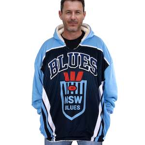 Nsw Blues: NSW Blues Oversized Fleece Hoodie - Adult