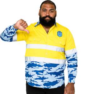 NSW Blues 'Camo' Hi-Vis Work Shirt
