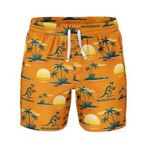 Wallabies: Wallabies 'Paradise' Volley Swim Shorts