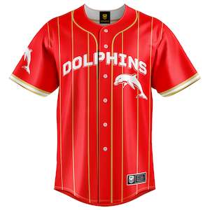Nrl Dolphins: NRL Dolphins 'Slugger' Baseball Shirt