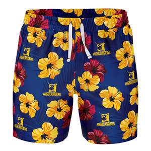 Super Rugby: NZ Highlanders 'Aloha' Volley Shorts