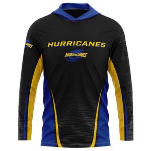 NZ Hurricanes 'Kaweka' Hooded Fishing Shirt - Youth