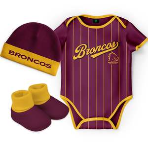 Nrl: NRL Broncos 'Lullaby' 3pc Gift Set