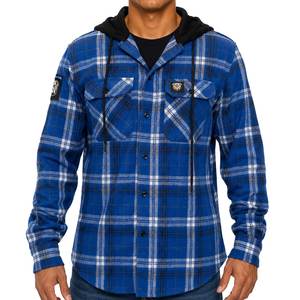 NRL Bulldogs 'Highland' Hooded Flannel Shirt